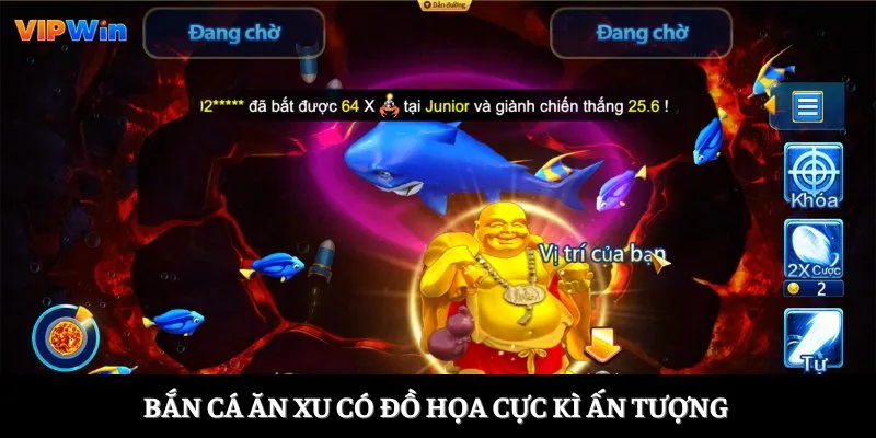 Bắn Cá Ăn Xu - Thách Thức Đại Dương, Lượm Xu Siêu Khủng 6 Bắn cá ăn xu có đồ họa cực kì ấn tượng