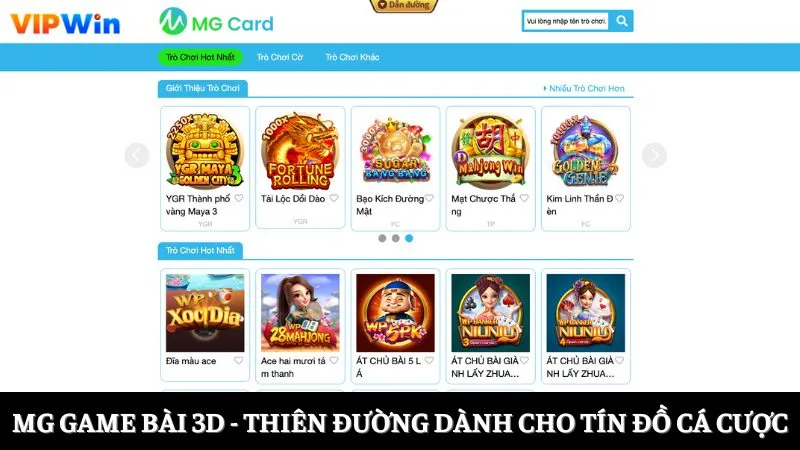 MG Game Bài 3D