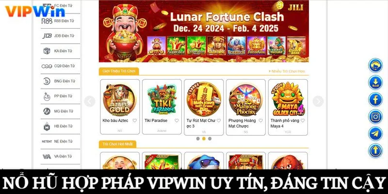 Nổ Hũ Hợp Pháp Vipwin - Sân Chơi Giải Trí Chất Lượng 5 Nổ hũ hợp pháp Vipwin uy tín, đáng tin cậy
