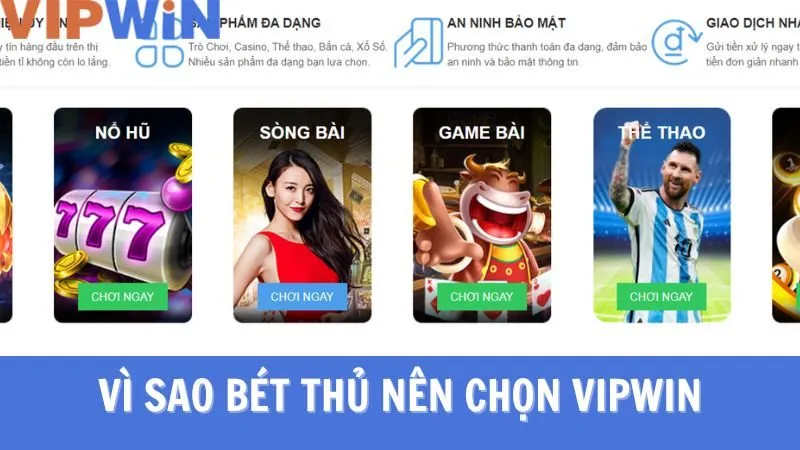 Sòng live casino VIPWIN có nhiều ưu điểm vượt trội Sòng live casino VIPWIN có nhiều ưu điểm vượt trội