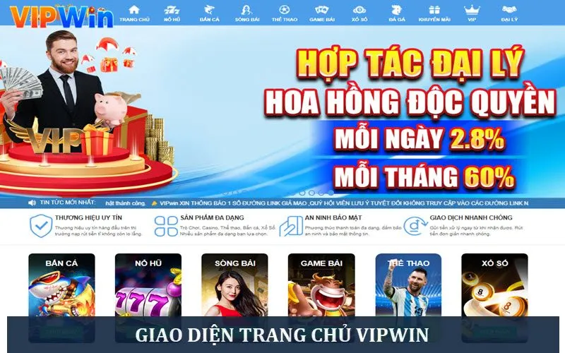 Giao diện chính thức trang chủ nhà cái VIP WIN Giao diện chính thức trang chủ nhà cái VIP WIN